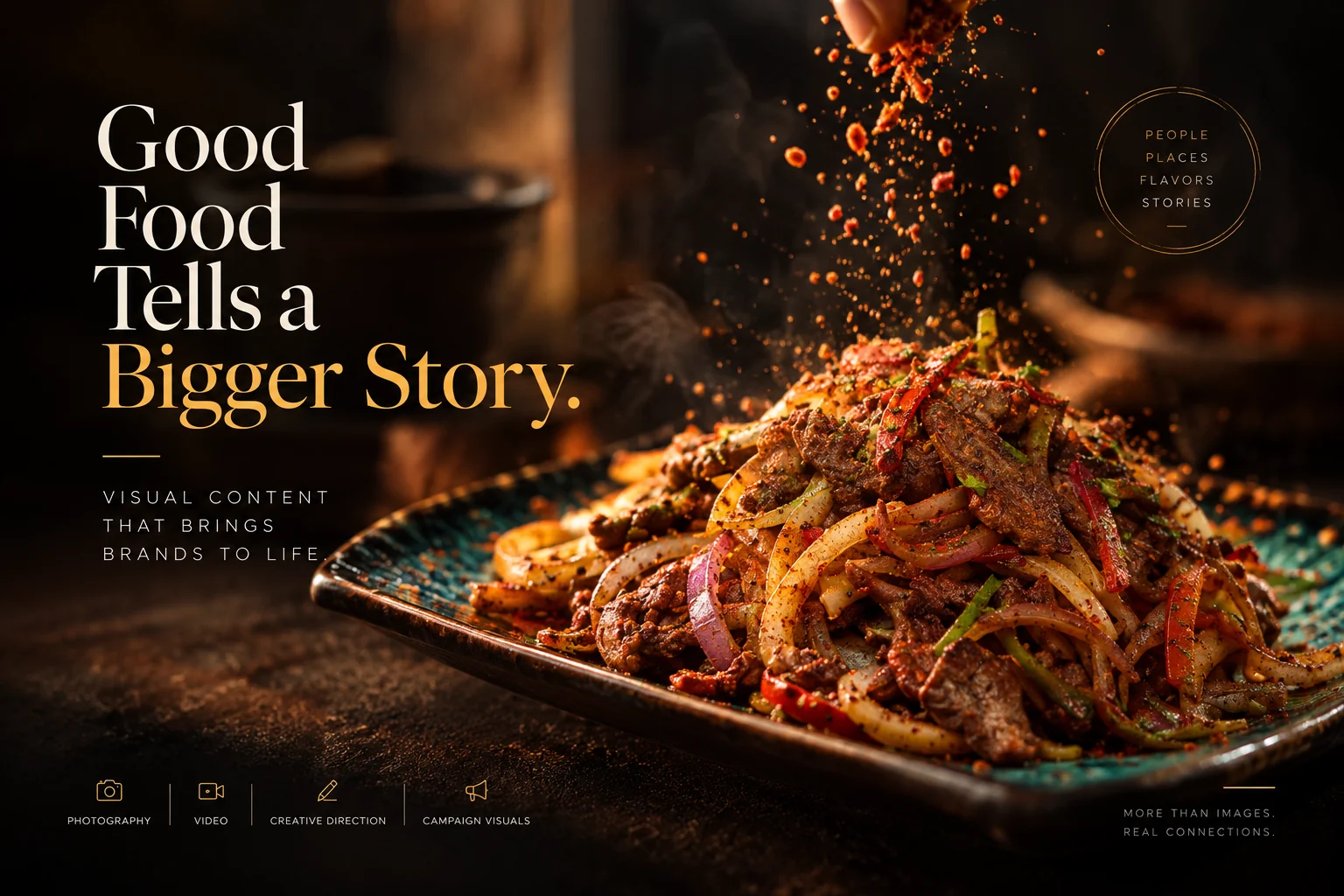 Good Food Tells a Bigger Story — MenuGo campaign concept